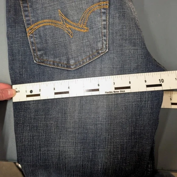 Wrangler Bootcut Jeans Womens 9x34 Dark Wash Stretch Denim 1009MWZAH - Picture 10 of 12
